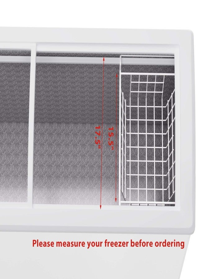 blitzlabs Chest Freezer Organizer Bins, Deep Freezer Basket Storage Wire Metal Hanging Baskets 17.5inch 2Packs - Image 5