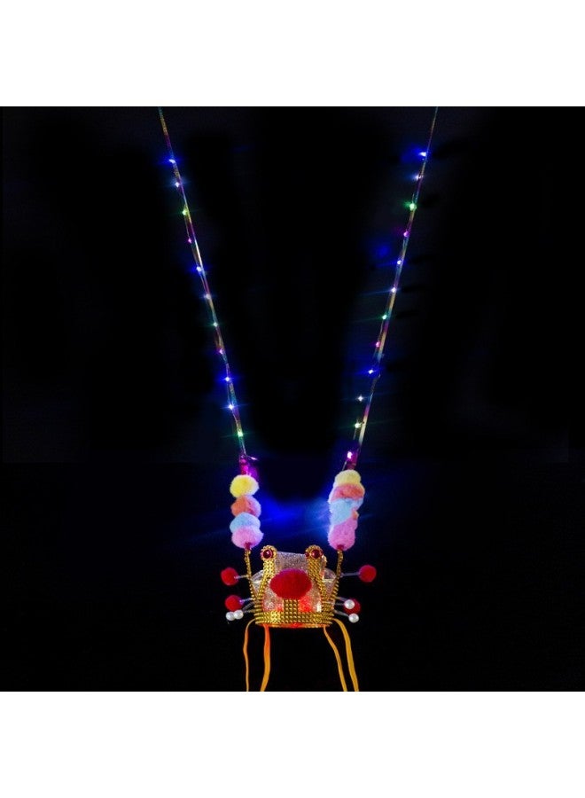 Sun Wukong Luminous Champion Hat Children Wukong Hat Head Crown Monkey Purple Golden Crown Qi Tian Da Sheng Golden Hoop Stick Stall Wholesale-Color:Automatic Luminous Retractable Golden Hoop [printing  - Image 5