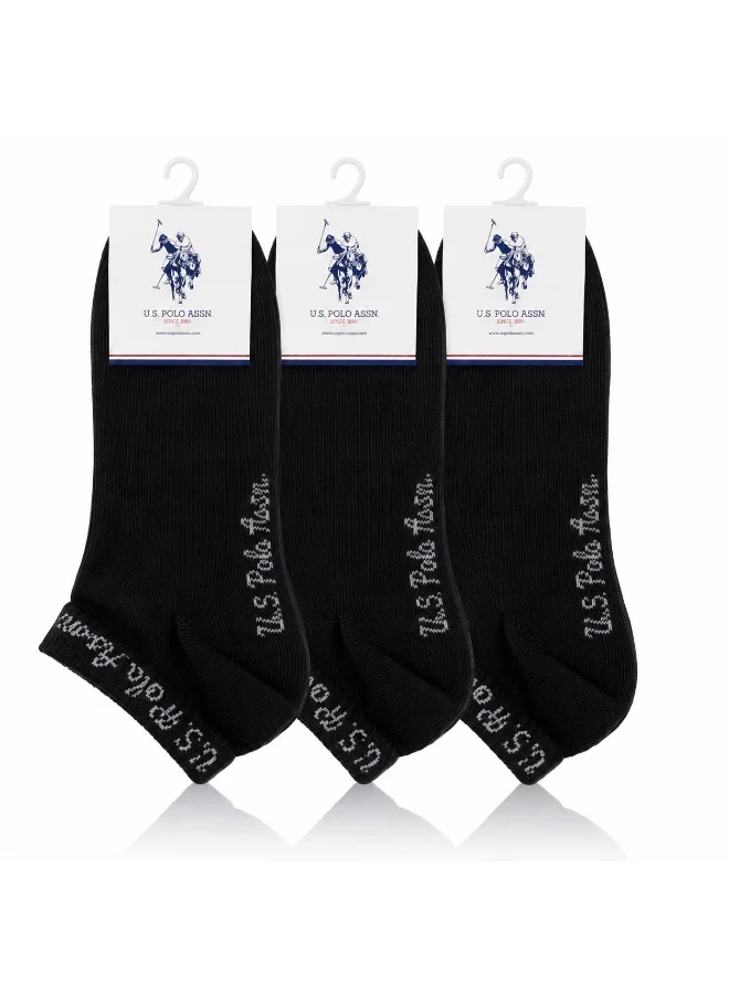U.S. Polo Assn. Womens Ankle Socks Black