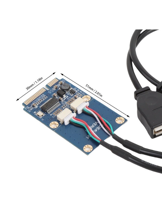 MPCIE to USB Adapter High Speed Data Transmission MPCIE to USB 2.0 Expansion Card for Laptop - Image 2