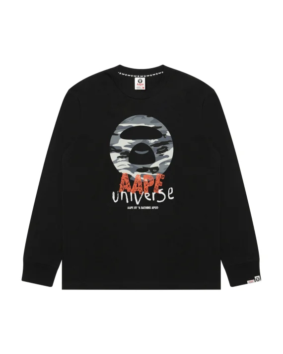 AAPE AAPEUNVS moonface long sleeve tee