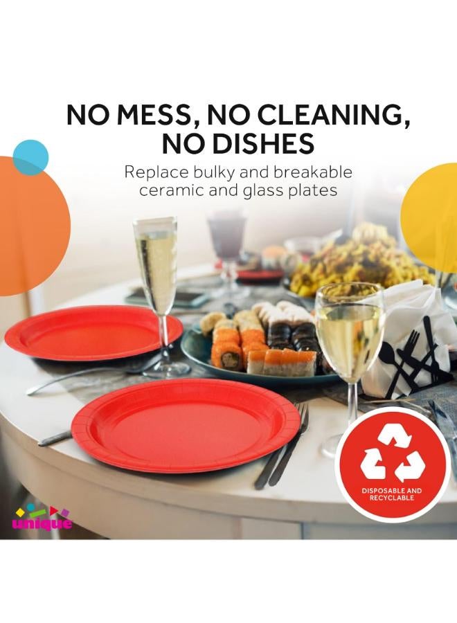 Unique Ruby Red Round Plate 7" - Image 5