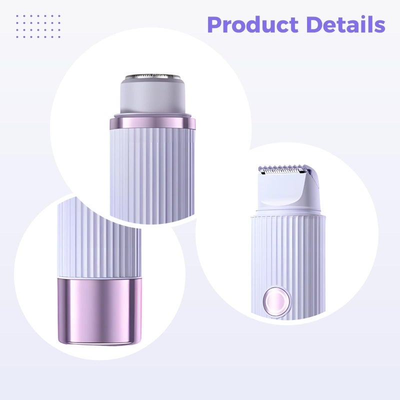 Womens Electric Hair Shaver 2 in 1 Bikini Trimmer For Whole Body Use - Image 4