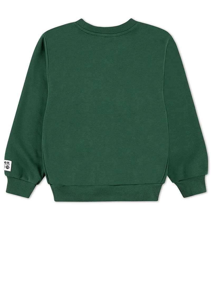 نايكي Kids Boys Nsw P.E. Graphic Crew Sweatshirt
