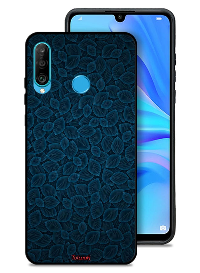 Tolwak Huawei P30 lite Protective Case Cover Digital Art Leaves Pattern - Image 1