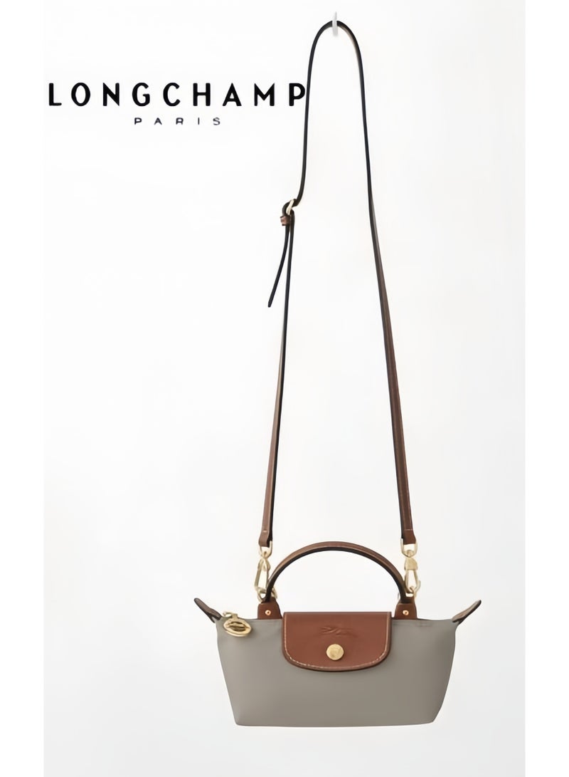 Longchamp French Longchamp Women's fashion versatile mini makeup bag handbag shoulder bag handheld small bag Mini camera bag - Image 1