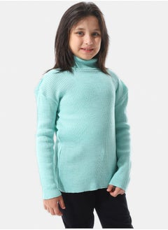 Andora Turtle Neck Ribbed Girls Pullover  - Image 4