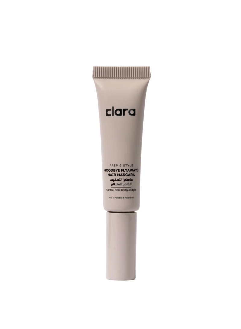 Clara CLARA Fly Control Mascara – Brown Hair Mascara for Flyaway Hair, Tames Frizz, Adds Shine, Lightweight Hold, Non-Sticky Formula, Smooths Frizz, Hair Tamer, Travel-Friendly, 6ml