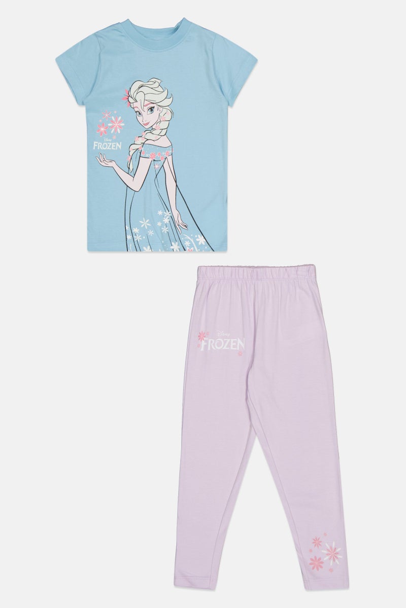 Disney طقم بيجامة مكون من قطعتين لطيفات الأطفال من ديزني، متعدد الألوان - Image 1