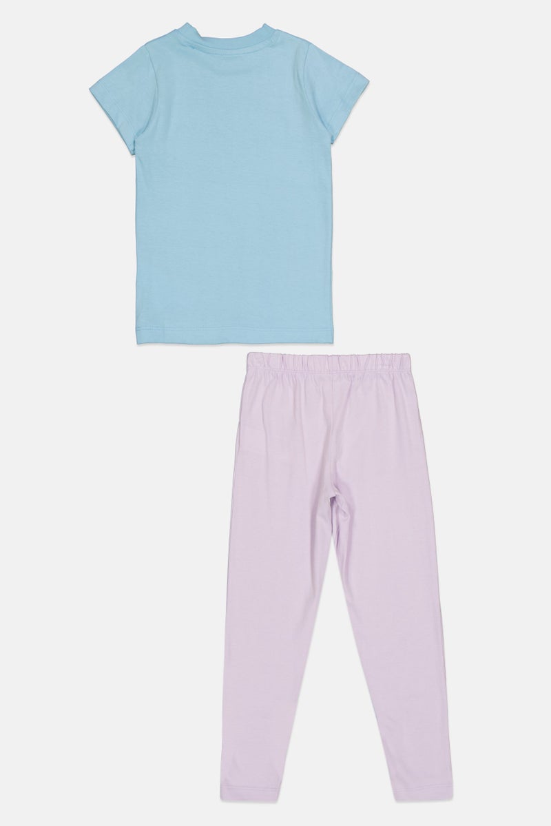 Disney طقم بيجامة مكون من قطعتين لطيفات الأطفال من ديزني، متعدد الألوان - Image 2