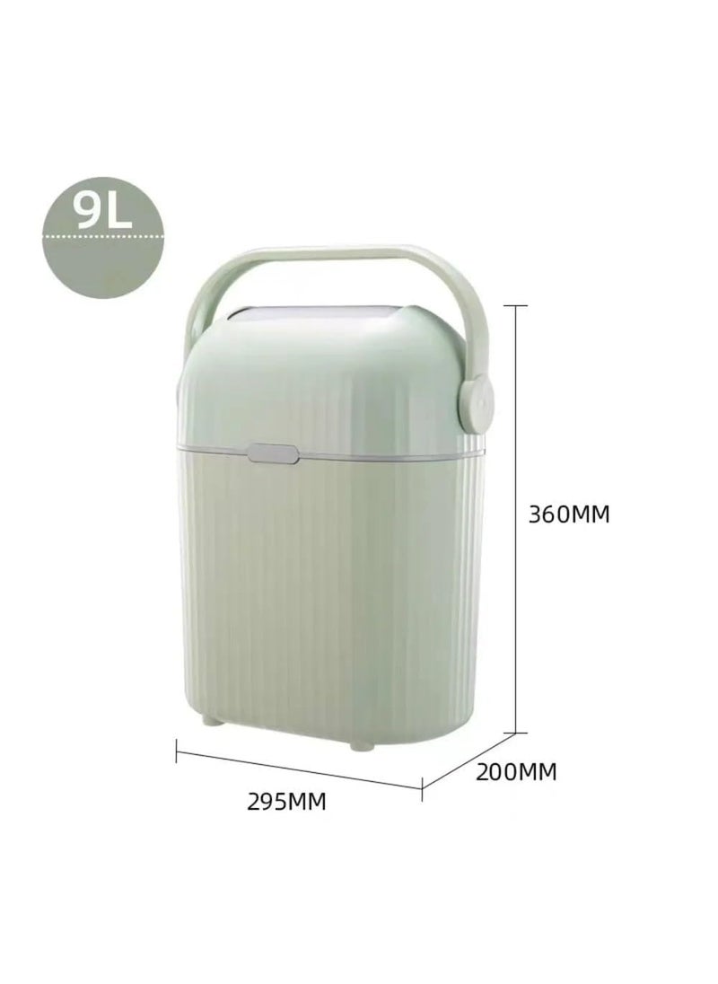 EVVIX EVVIX Rectangular Slim Plastic Garbage Can with Lid 26 Gallon Capacity with Handle for Bathroom Living Room Bedroom Office Kitchen  - Image 4