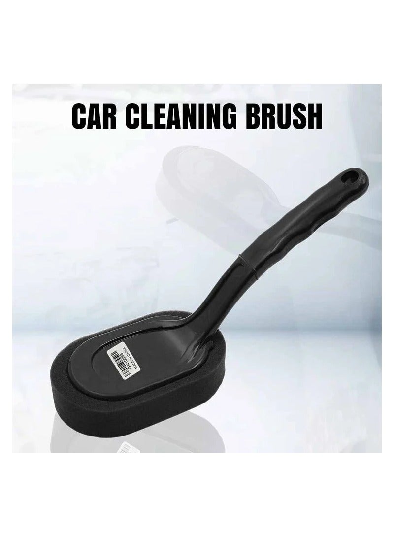 Car Wheel Cleaning Brush Soft Sponge Head with Long Handle for Exterior and Interior Cleaner Brush - Image 1