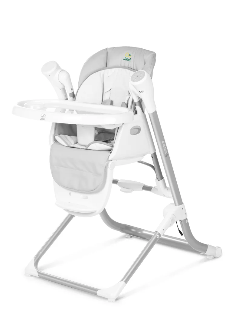 جيكل Jikel Comfort3 2-in-1 Swing & Highchair 0 to 3 years - Grey