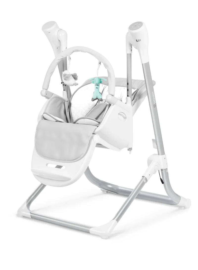 جيكل Jikel Comfort3 2-in-1 Swing & Highchair 0 to 3 years - Grey