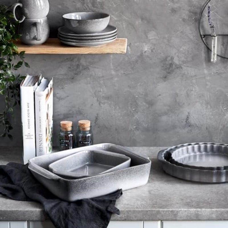 Oven Dish Misty Cliff 36 x 26 cm, Stoneware Lasagne Casserole Dish - Image 5