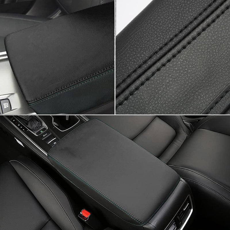 INTGET Car Center Console Cover for 2021 2022 Honda Accord 2018 2019 2020 Leather Armrest Cover Interior Middle Arm Rest Cover Dog Seat Protector for Honda Accord Interior Accessories (black stitches) - Image 3