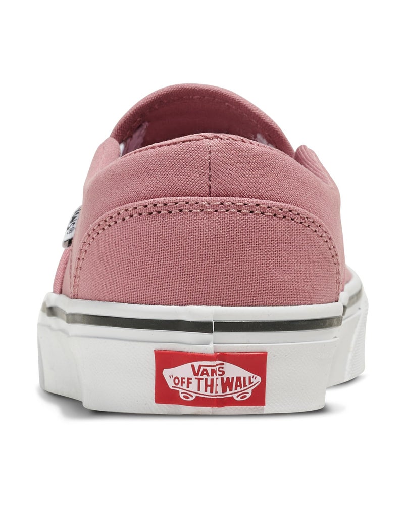 Vans Women's Asher Slip-On Shoe - Casual Sneakers for Walking, Fashion & Work. Canvas Dusky Rose. 8 - Image 3