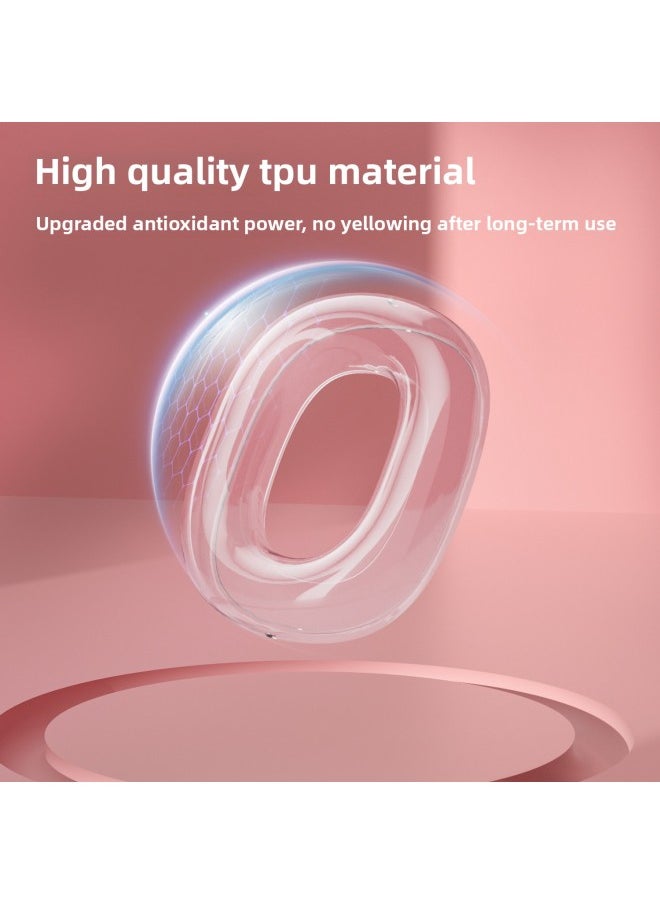 Generic - 360-degree Full-coverage Airpods Max Ear Cushion Protective Case Headset Shell Inner Cover Ultra-soft Tpu-Color:Transparent-Applicable Model:AirPods Max Inner Cover - Image 1