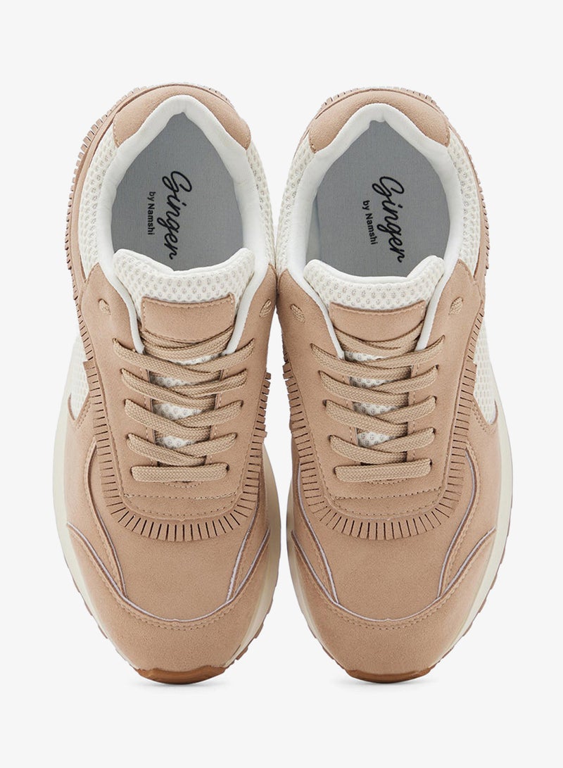 جينجر سنيكرز كاجوال بتفاصيل مقصوصة - Image 4