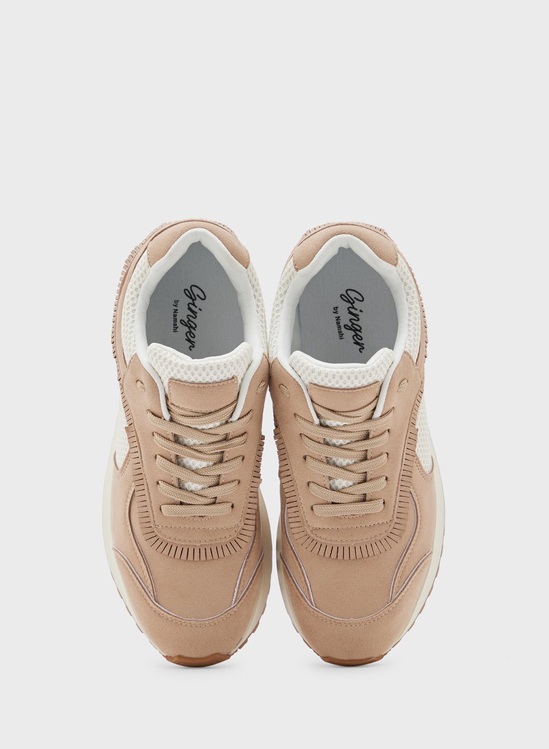 Ginger Cut Out Detail Casual Sneakers  - Image 4