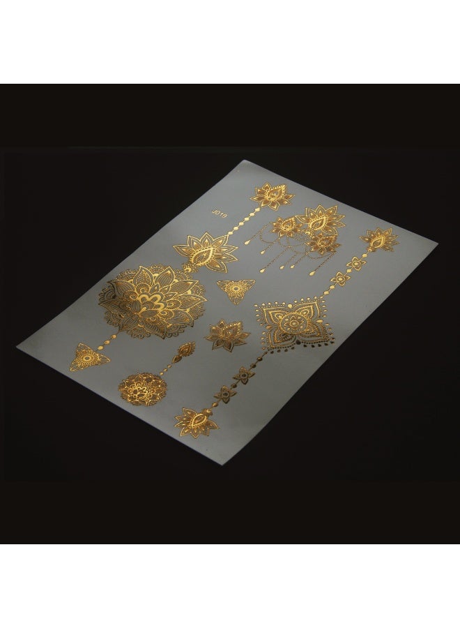 Kiffiyeh Indian henna tattoo stickers henna tattoo stickers Middle Eastern countries hot stamping tattoo stickers cross-border mixed batch - Image 1