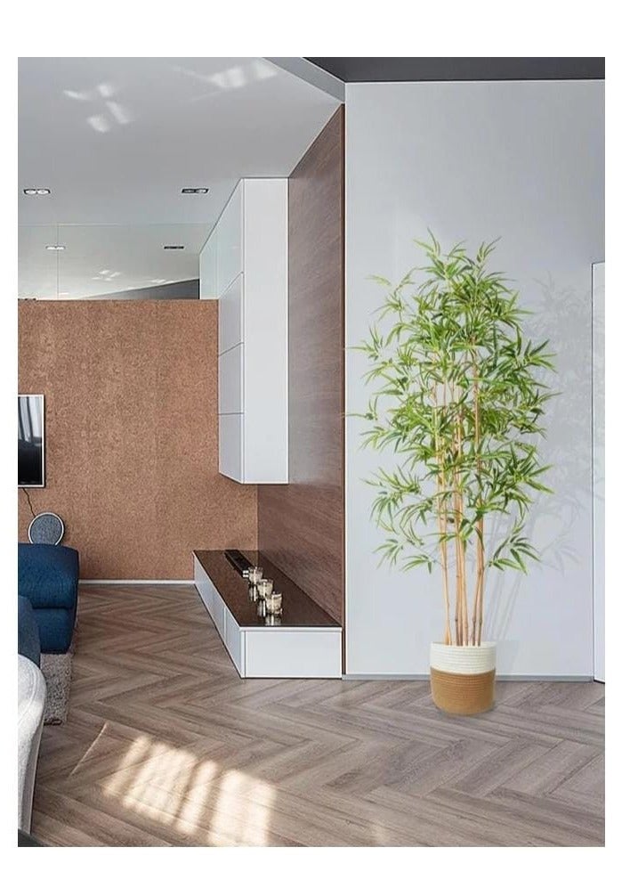 AL KHALDIYA Bamboo Tree, Artificial Bamboo Plant, Real Touch Technology, Artificial Plant with 7 Trunks, Perfect for Home Office Interior Decoration  - Image 2