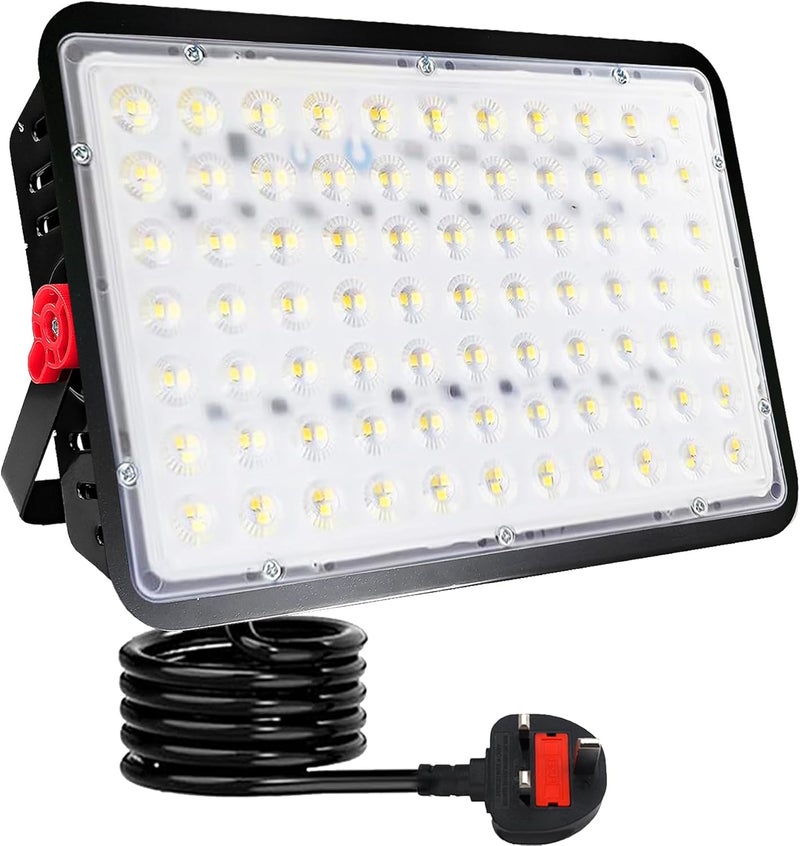 Indmird 200W LED Flood Light Outdoor, 20000ML Led Floodlight IP66 Waterproof Floodlights 6500K Daylight White Led Stadium Lights Spot Light for Yard, Garden, Playground, Lawn, Garages,Basketball Court - Image 1
