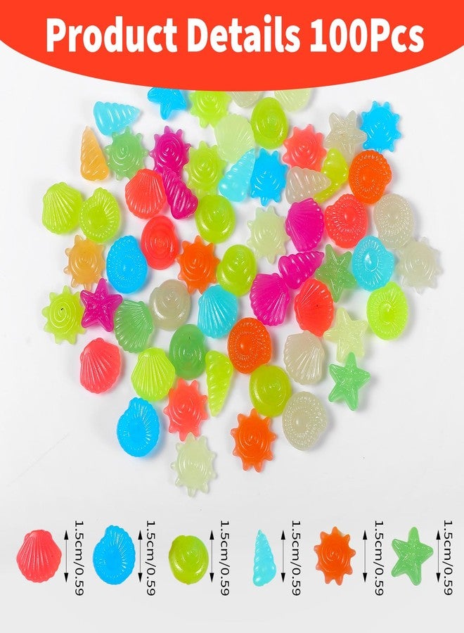 Styquenzer 100 Pcs Glow in The Dark Rocks, Mixed Color Aquarium Glow Stones Rocks Luminous Pebbles Outdoor Decorations Stones Pebbles Glowing Stone for Fish Tank Aquarium Bonsai Yard Decor - Image 3