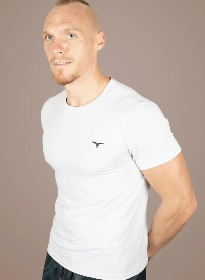 THUGFIT AirmanArmor - Men's Muscle Fit T-Shirt - White