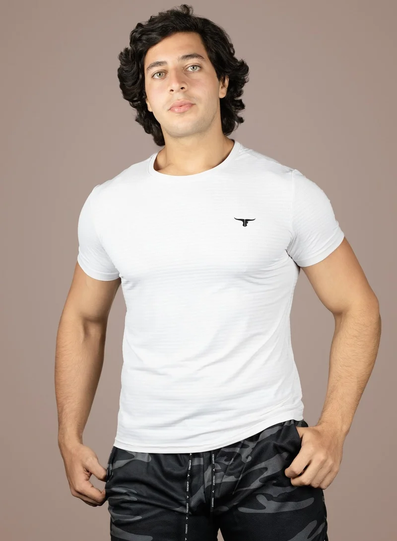 THUGFIT AirmanArmor - Men's Muscle Fit T-Shirt - White