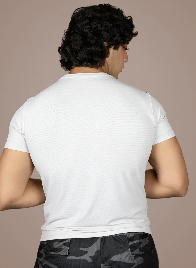 THUGFIT White THUGFIT AirmanArmor - Men's Muscle Fit T-Shirt - White for Men | Best Price UAE