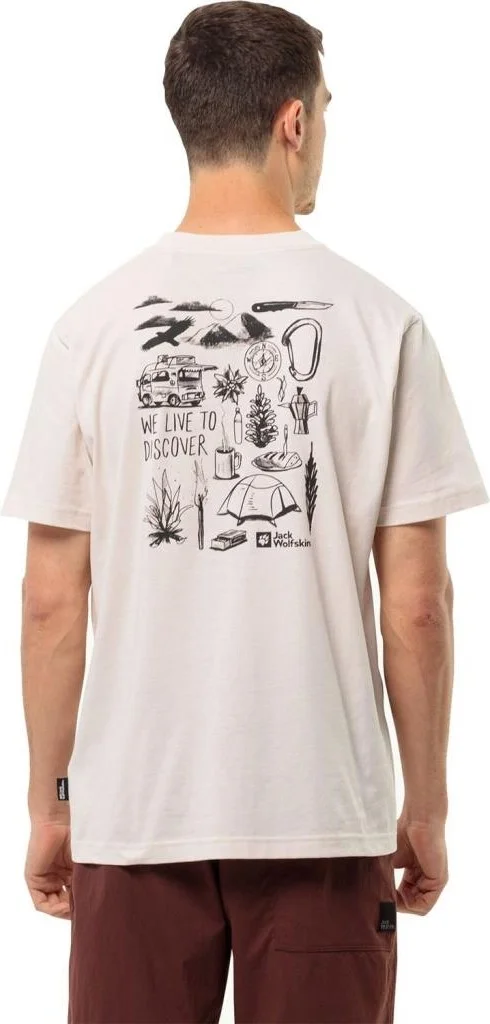 جاك ولفسكن Discover T M Men's Blue T-Shirt 1809761TR-5629