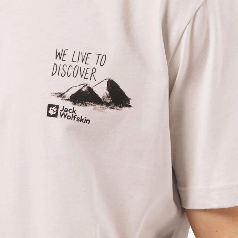 جاك ولفسكن Discover T M Men's Blue T-Shirt 1809761TR-5629