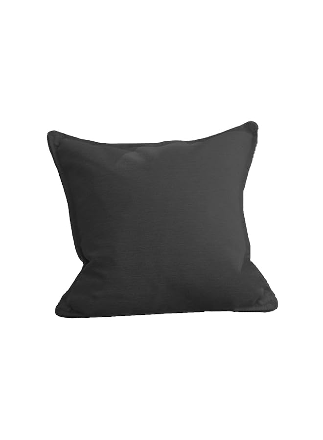 erorex Linen Square Decorative Cushion Microfiber Filler 30X30 Dark Gray - Image 1