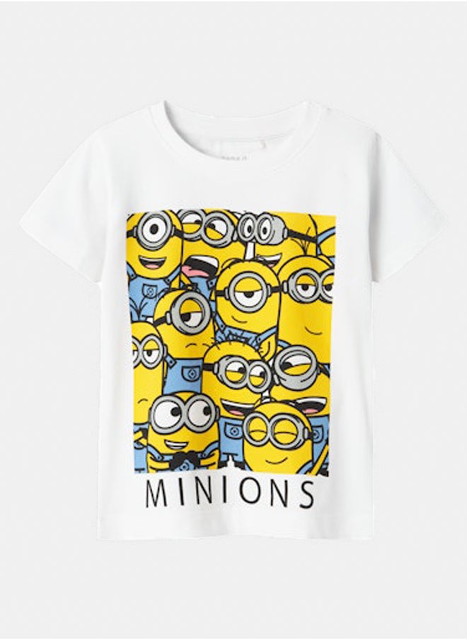 NAME IT name it Girls Jule Minions Top  - Image 1