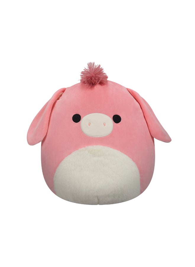 Squishmallows 14 inch Large Plush Pink Donkey Officially Licensed Kellytoy Plush Toy Colorful Soft Gift for Kids Girls & Boys Washable Squishy Stuff Toy Multicolor All Age  - Image 1