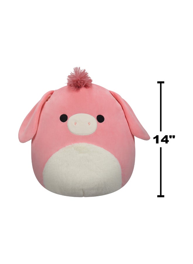 Squishmallows 14 inch Large Plush Pink Donkey Officially Licensed Kellytoy Plush Toy Colorful Soft Gift for Kids Girls & Boys Washable Squishy Stuff Toy Multicolor All Age  - Image 5