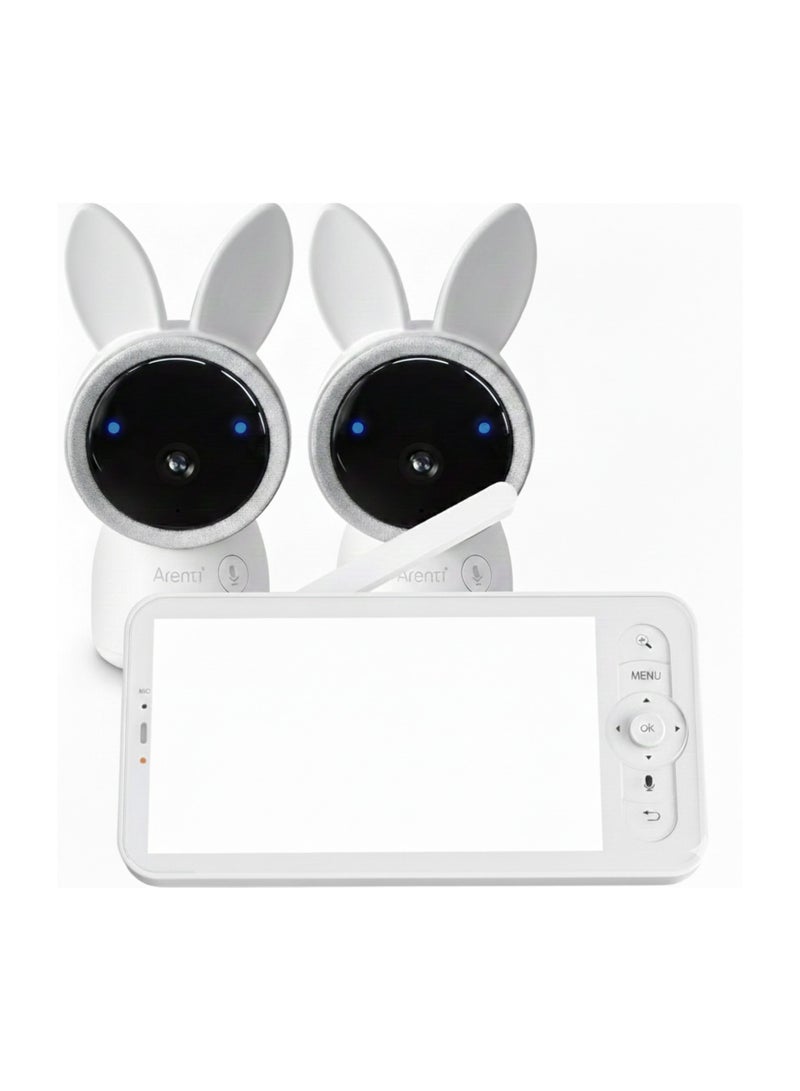 Arenti 4MP/2.5K Wi-Fi Video Baby Monitor Kit with dual cameras and LCD Screen - Image 1