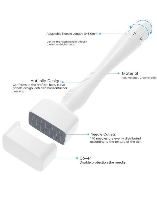 Generic Adjustable Microneedling Derma Stamp Professional Microneedle Derma pen Skin Care Tools for Face Skin Hair Beard Growth Gift for Women  - Image 3