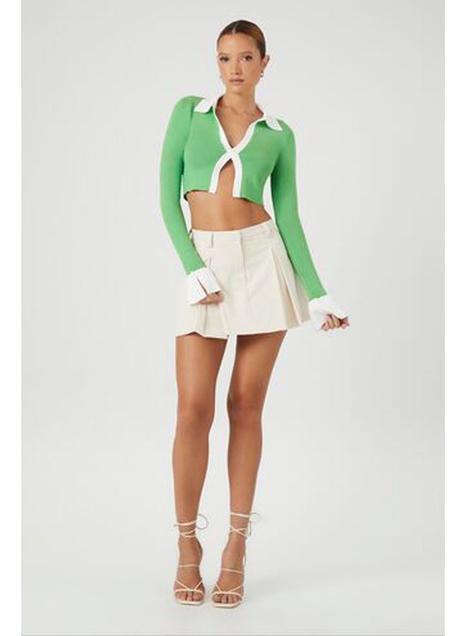 FOREVER 21 Sweater-Knit Open-Front Crop Top - Image 4