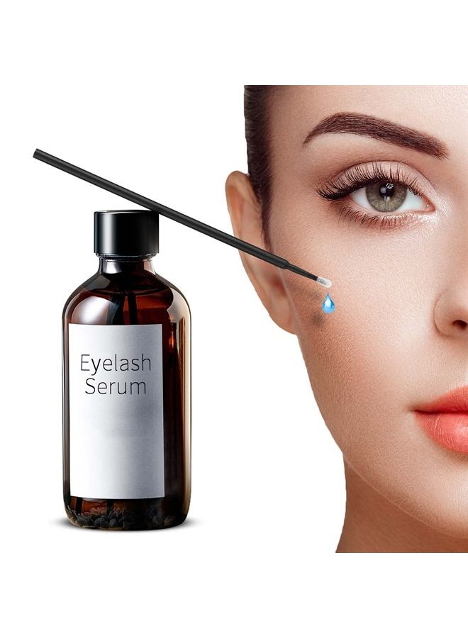 tifanso 400PCS Micro Brush, Micro Swabs for Eyelash Extension, Disposable Micro Applicator Brush Micro Eyelash Swabs Black(Head Diameter: 2.0mm) - Image 3