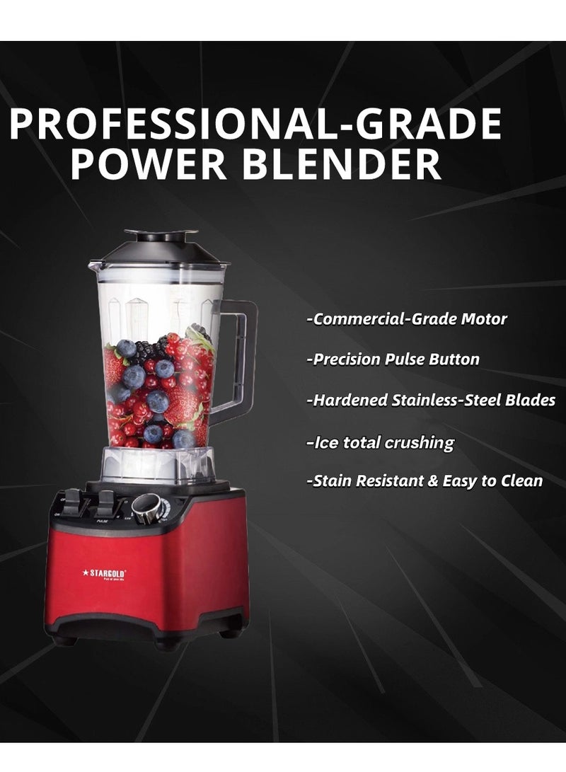 Stargold High Speed Professional Commercial Blender 1800Watts Copper Motor Unbreakable PC 2.0L Jar - Image 3