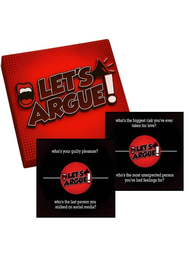 NIBEMINENT Let’s Argue Card Game - Lets Debate Discussion Party Game for Adults Teens - Conversation Starter Game Night Activity for Friends Couples - Image 1