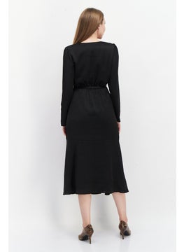 INC Women Plain Midi Dress, Black  - Image 4