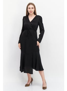 INC Women Plain Midi Dress, Black  - Image 1