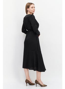 INC Women Plain Midi Dress, Black  - Image 2