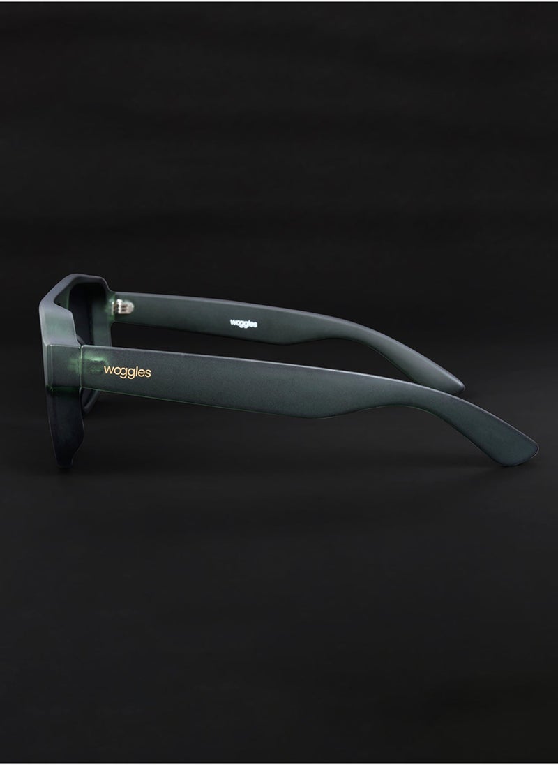 Woggles Uv-Protected Green Aviator Sunglasses  - Image 3