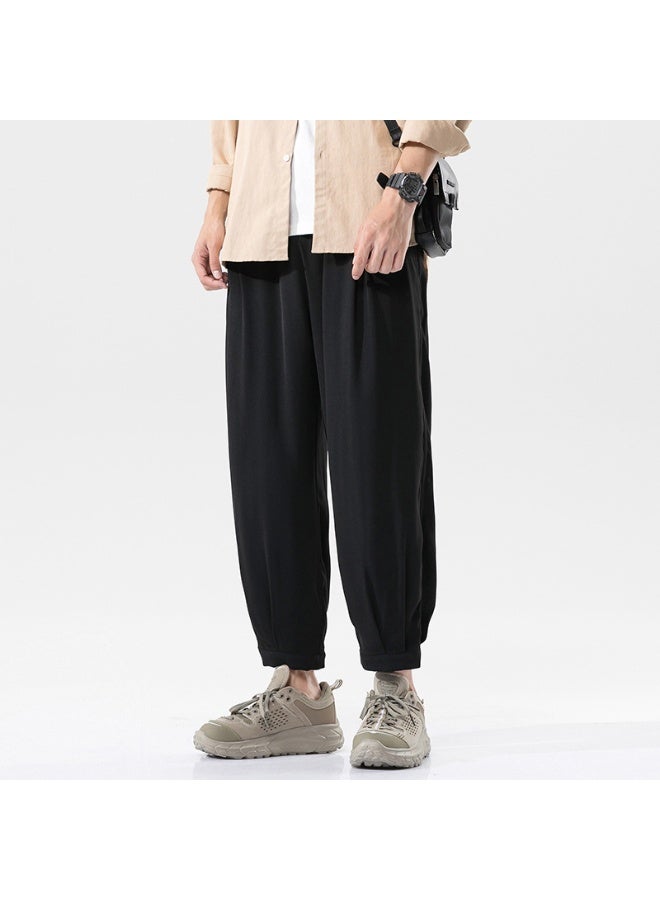 Nariele New Ice Silk Loose Straight Leg Sports Pant - Image 1
