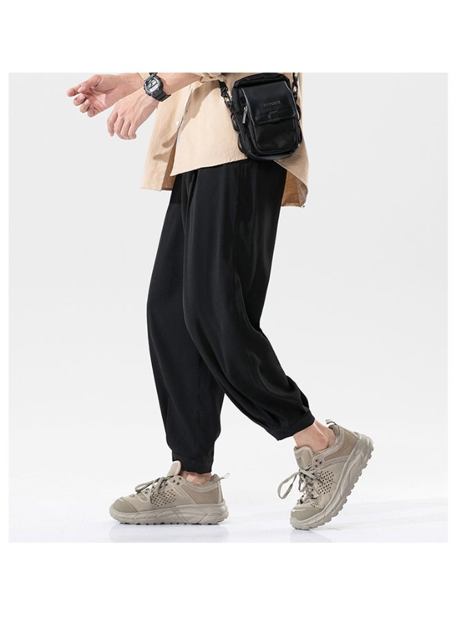 Nariele New Ice Silk Loose Straight Leg Sports Pant - Image 3