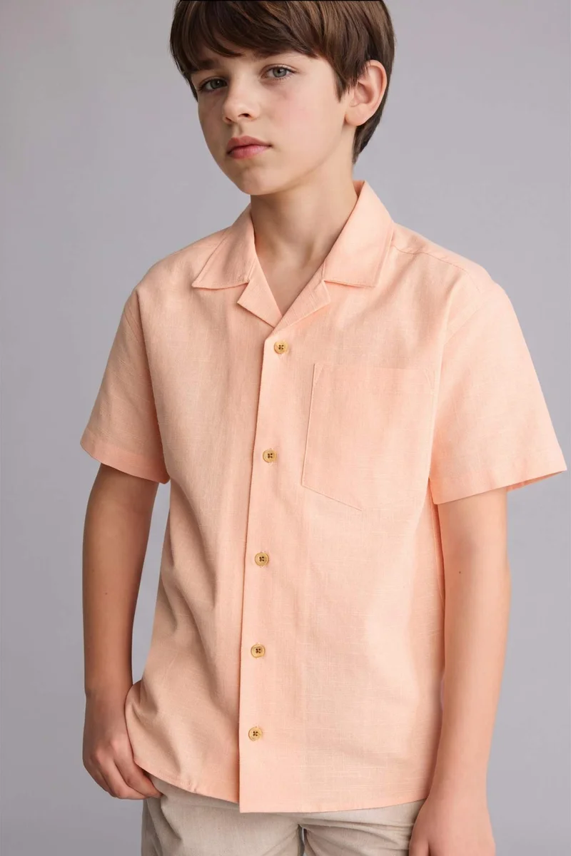 ديفاكتو Boy Regular Fit Short Sleeve Shirt